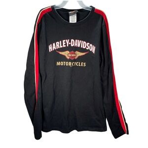 Kids Med Harley Davidson Long Sleeve‎ T-Shirt Black